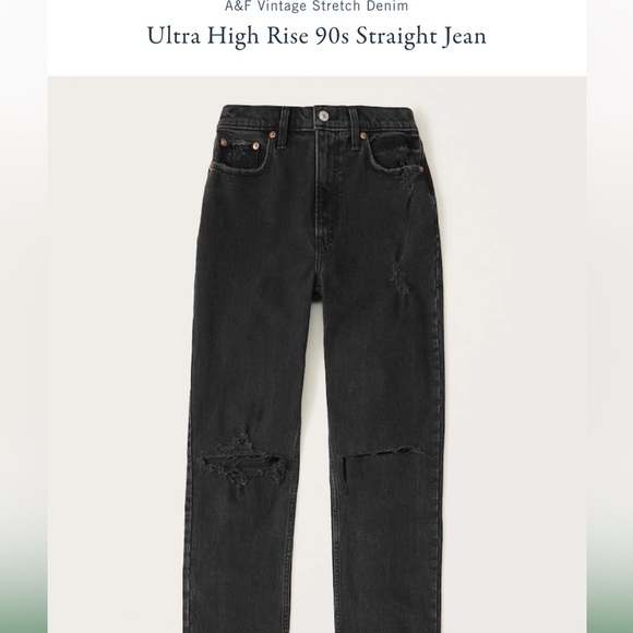 Abercrombie Ultra High Rise 90’s Jeans - Picture 1 of 5